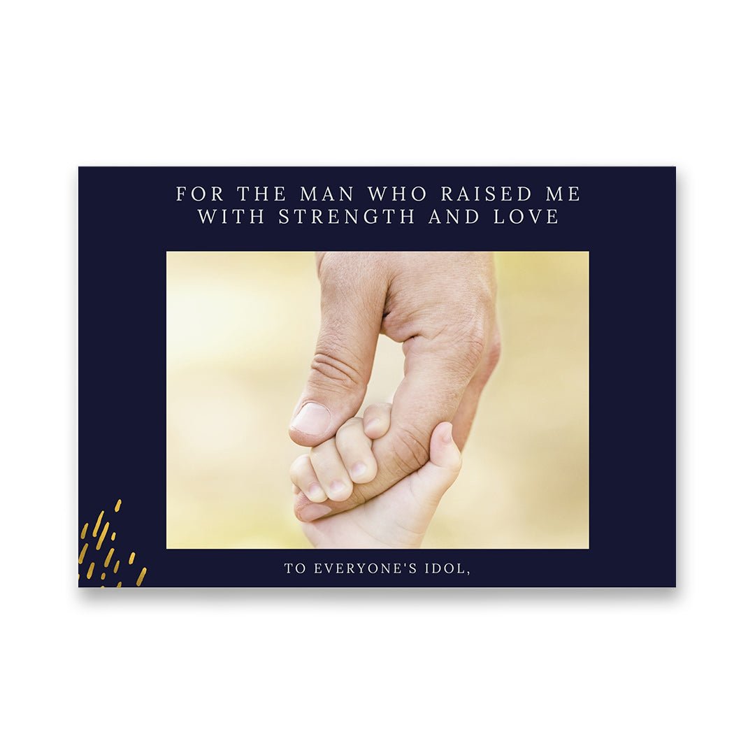 Custom Wedding Video Book for Father of the Bride – Navy Blue Theme