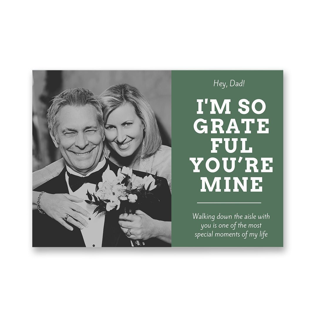 Personalised Wedding Video Book – Green and Gold Theme for Father of the Bride