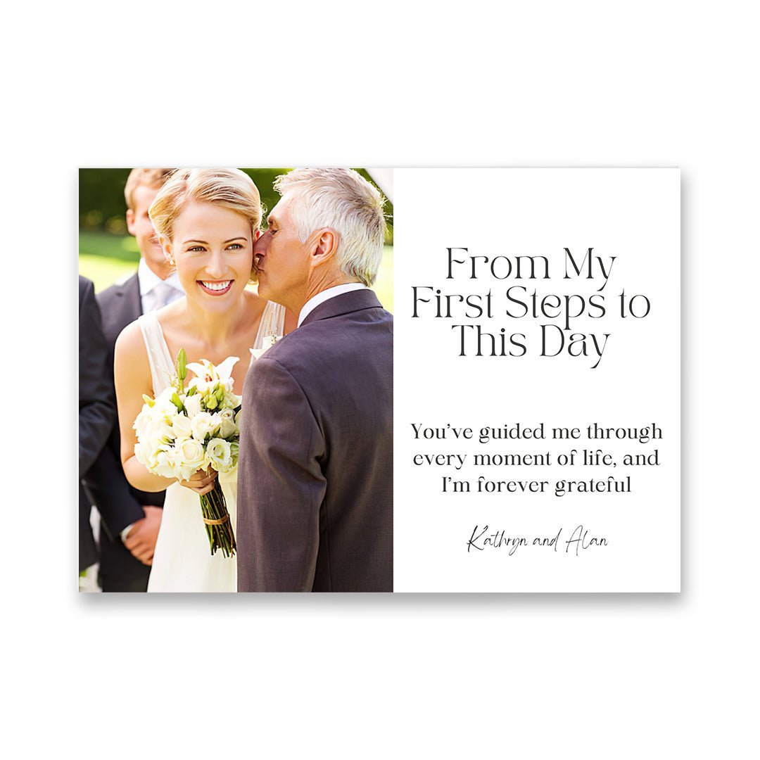 Personalised Wedding Video Book – Elegant Green Theme for Father of the Bride