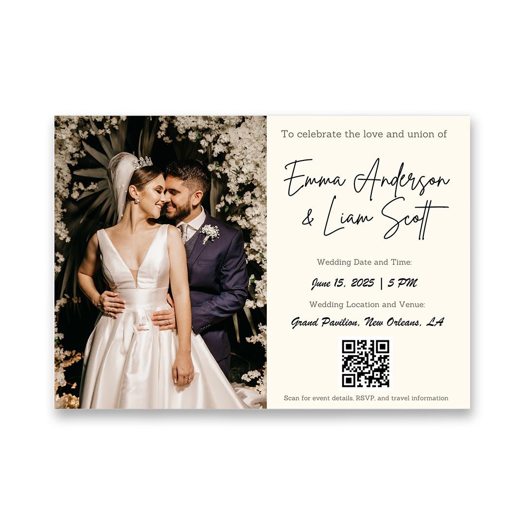 Unique Digital Wedding Invitation Video Book with Personalized Details