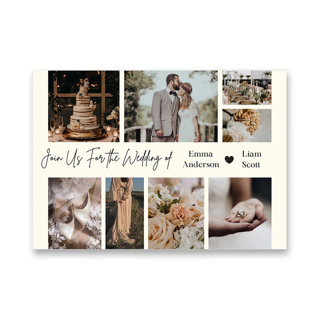 Unique Digital Wedding Invitation Video Book with Personalized Details