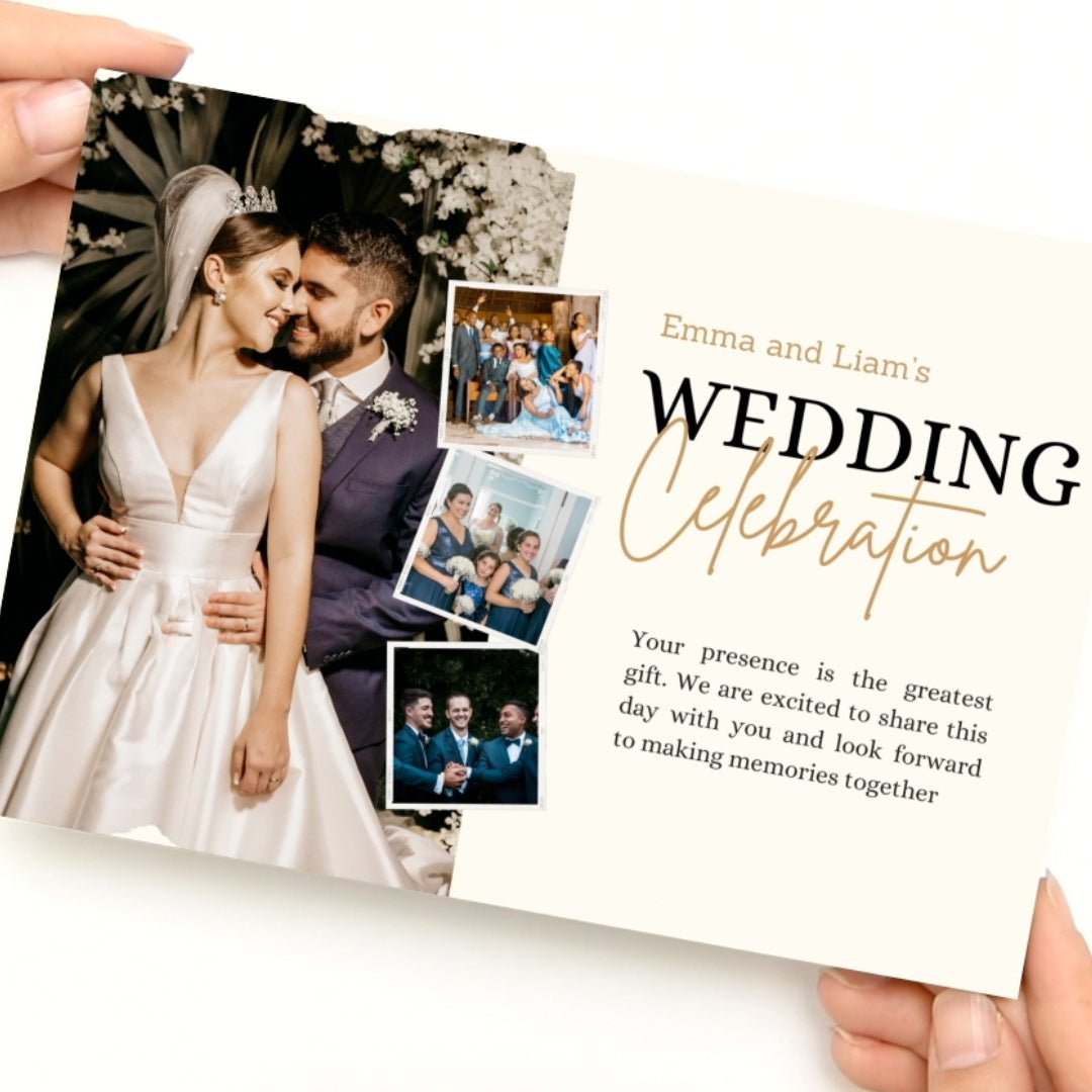 Unique Digital Wedding Invitation Video Book with Personalized Details