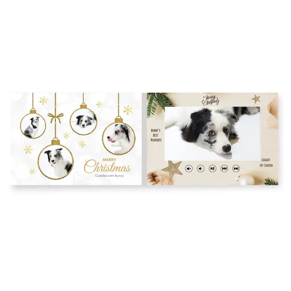 Golden Memories Christmas Pet Video Book – Personalized Ips Display Dog Photo Album Pet Video Album