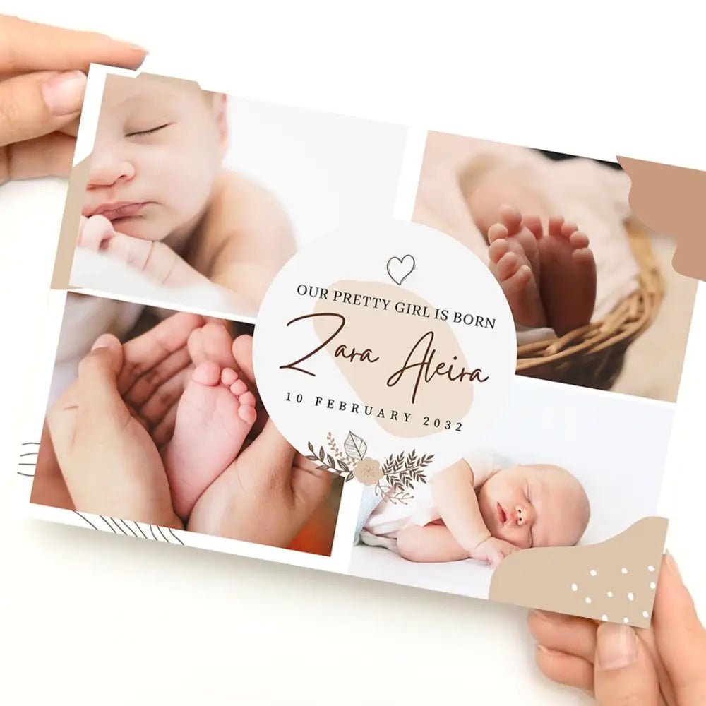 Newborn Video Book With Customizable 7-Inch Ips Display | Digital Family Photo Album Newborn Video