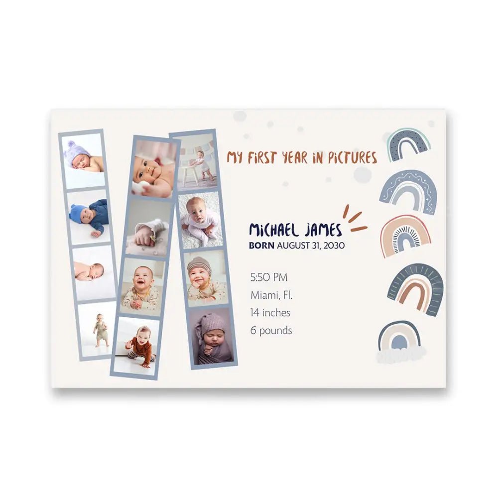 Personalized Newborn Family Video Book - Cherished Keepsake Album Newborn Video Book