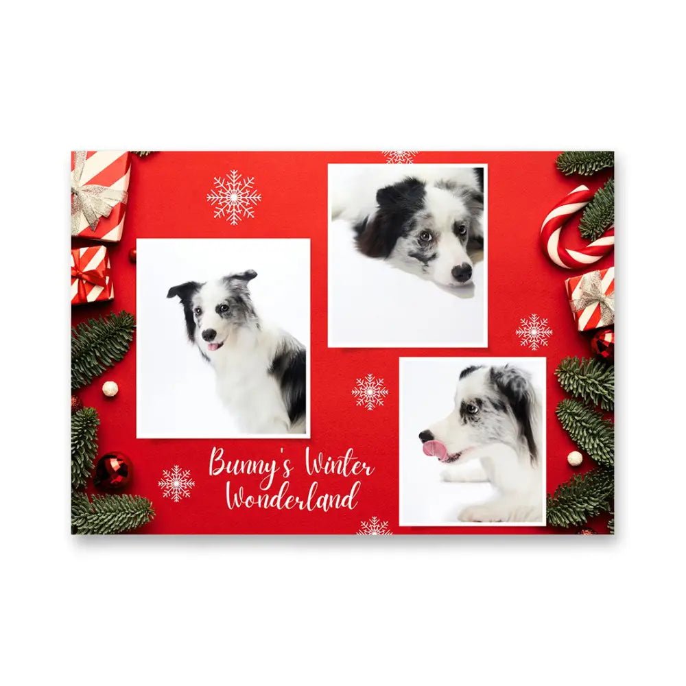 Santa Paws Festive Video Book – Personalized Dog Christmas Photo Album Pet Video Album