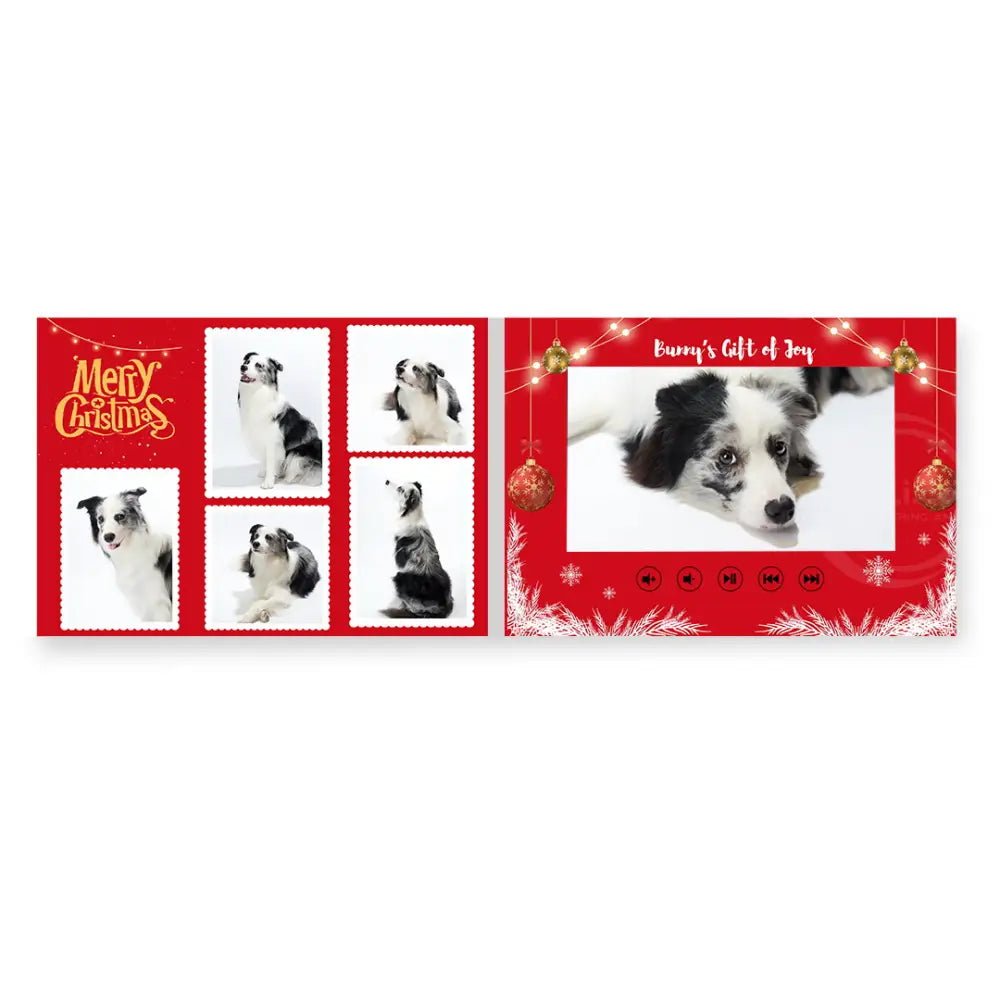 Santa Paws Festive Video Book – Personalized Dog Christmas Photo Album Pet Video Album