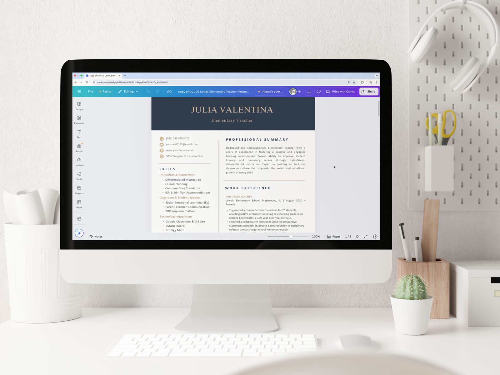 Professional Teacher Resume Template for Canva | ATS-Proof with Real Examples-C01 8 Professional Teacher Resume Template for Canva | ATS-Proof with Real Examples-C01 - Image 8