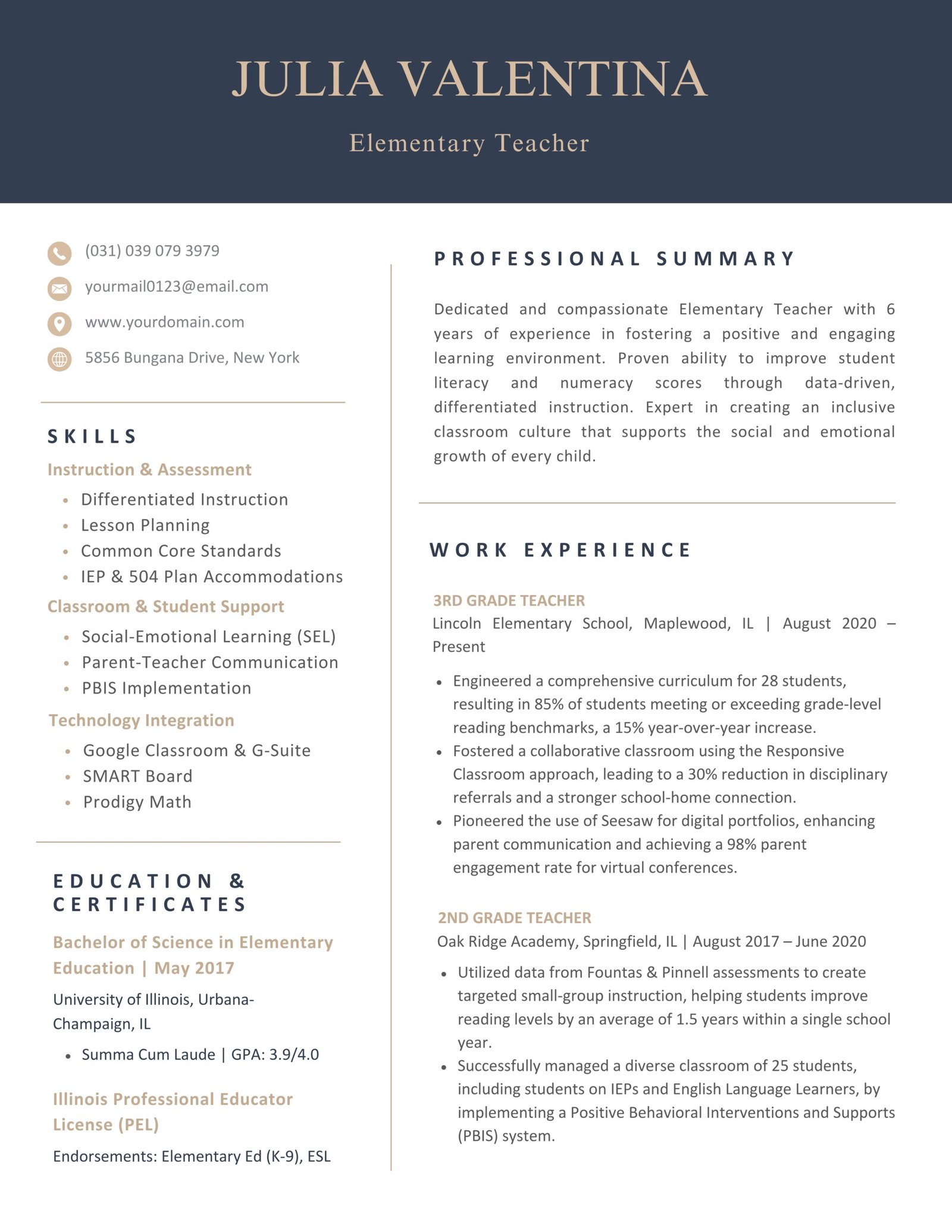 ONE PAGE VERSION RESUME scaled